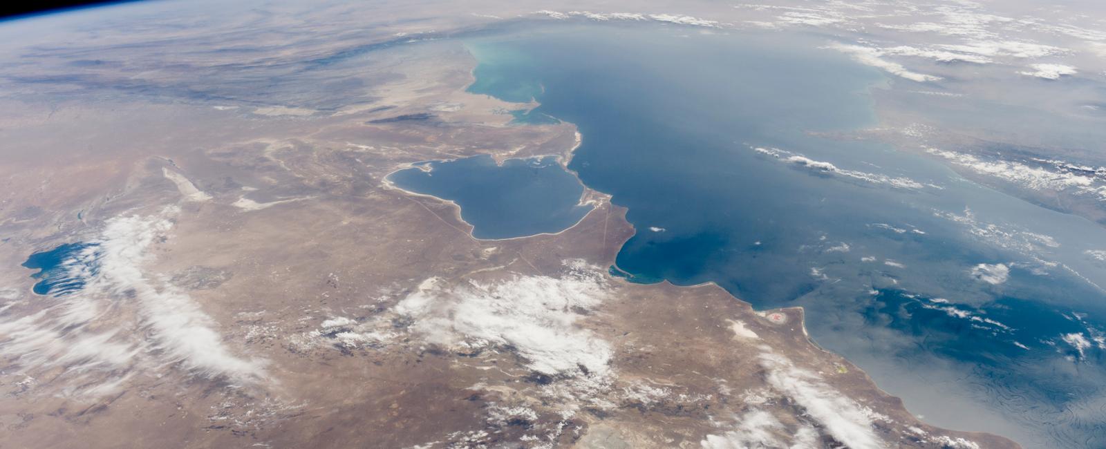 As the caspian sea is landlocked it is home to various unique species of marine flora and fauna almost all of which have caspian prefixed on their name to identify their origin many of them such as the caspian seal are now protected by law