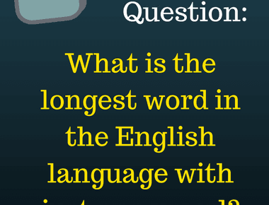 The word strengths is the longest word in the english language with just one vowel