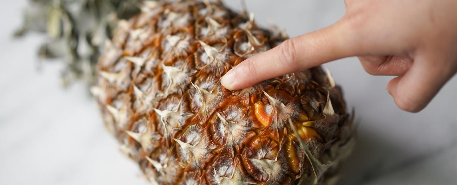 You can speed up the ripening of a pineapple by standing it upside down