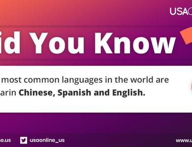 The 3 most common languages in the world are mandarin chinese spanish and english