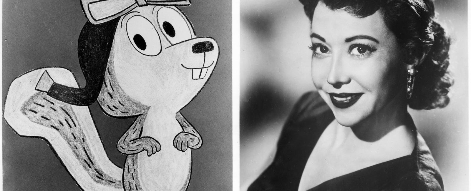 June foray did the voice for rocky the flying squirrel and the chatty cathy dolls