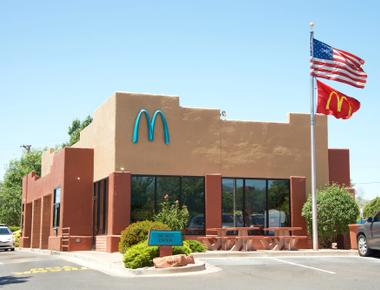 Only one mcdonald s in the world has turquoise arches government officials in sedona arizona thought the yellow would look bad with the natural red rock of the city