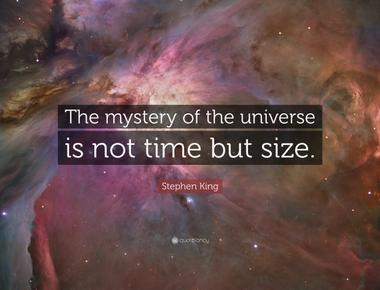 The universe is not infinitely large the universe that we can see reaches out some 46 billion years