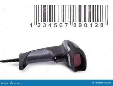 Barcode scanners read the white bars not the black bars