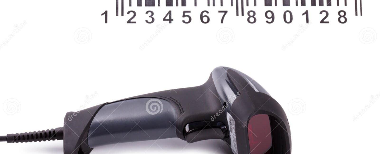 Barcode scanners read the white bars not the black bars