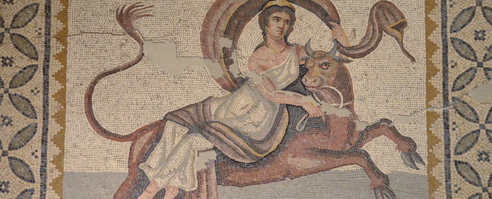 According to the greek myth the name europe came from the phoenician princess europa who was seduced by zeus when he disguised himself as a bull and then took her to crete