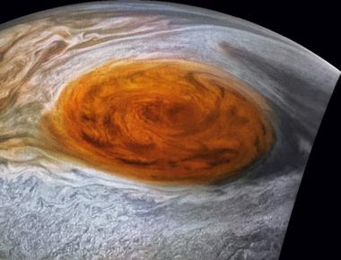 A giant superstorm has been raging on jupiter for over a century and is known as the great red spot the storm is about twice as big as earth