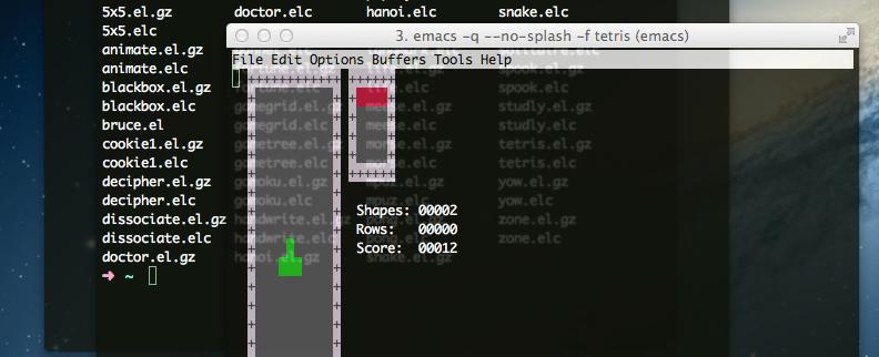 Want to play tetris on mac on terminal type emacs then press enter press esc x type tetris and enter use the arrow keys to move and rotate your tetris blocks