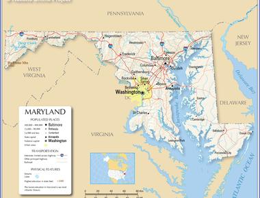 The state of maryland has no natural lakes