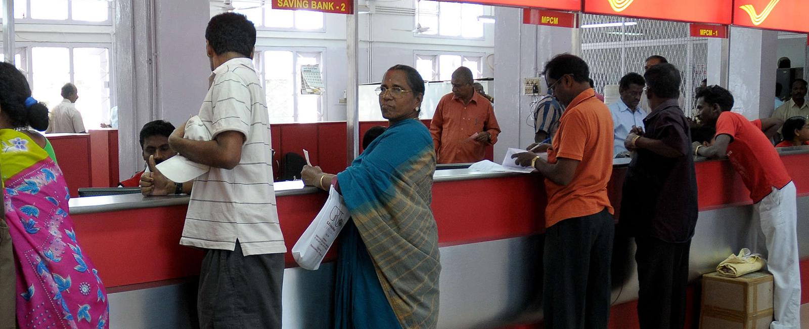 India has the most post offices than any other country over 100 000