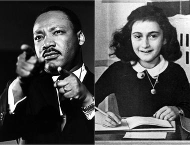 Anne frank and martin luther king jr were born in the same year