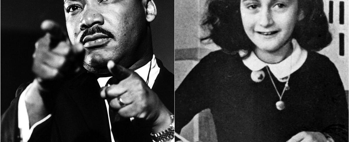 Anne frank and martin luther king jr were born in the same year