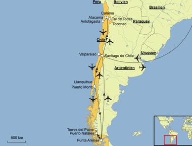 Over half of south america s western coast is occupied by which country chile