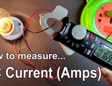 Electric current is measured in amperes called amps for short