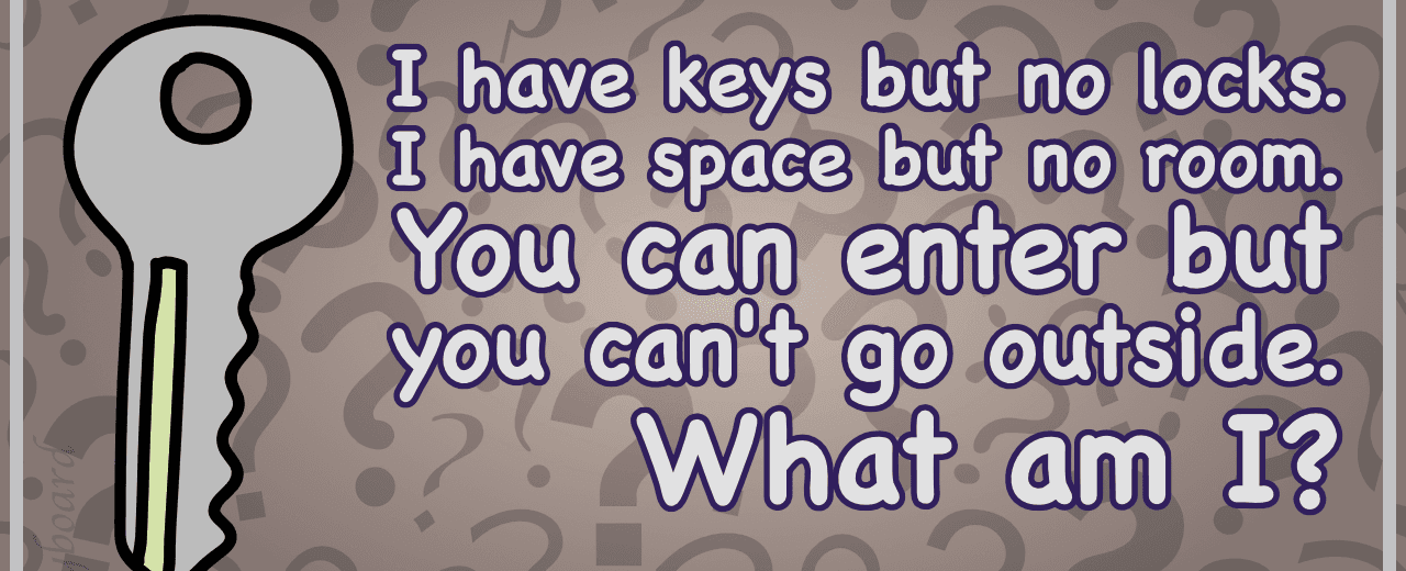 I have keys but no locks i have space but no room you can enter but can t go outside