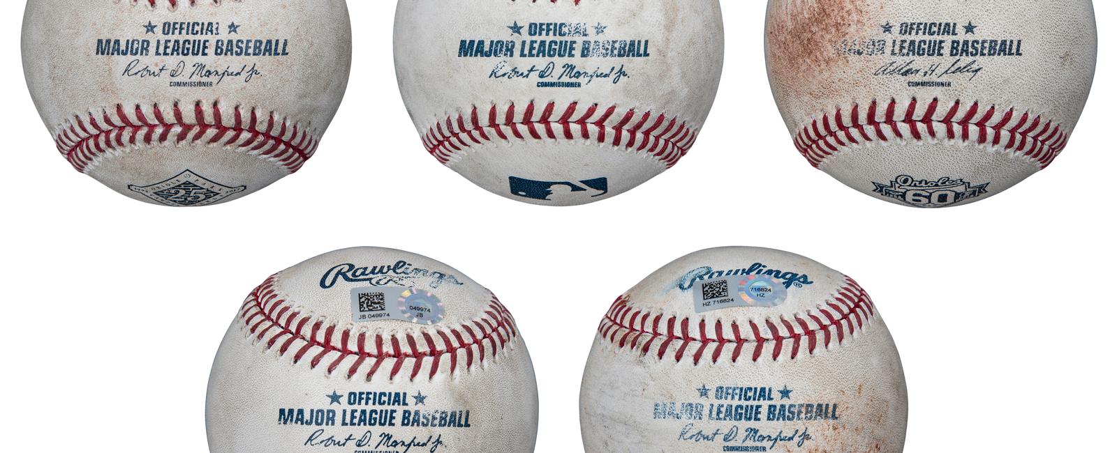 In the mlb game a single baseball is used only once