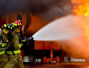 Firefighters use wetting agents to make water wetter