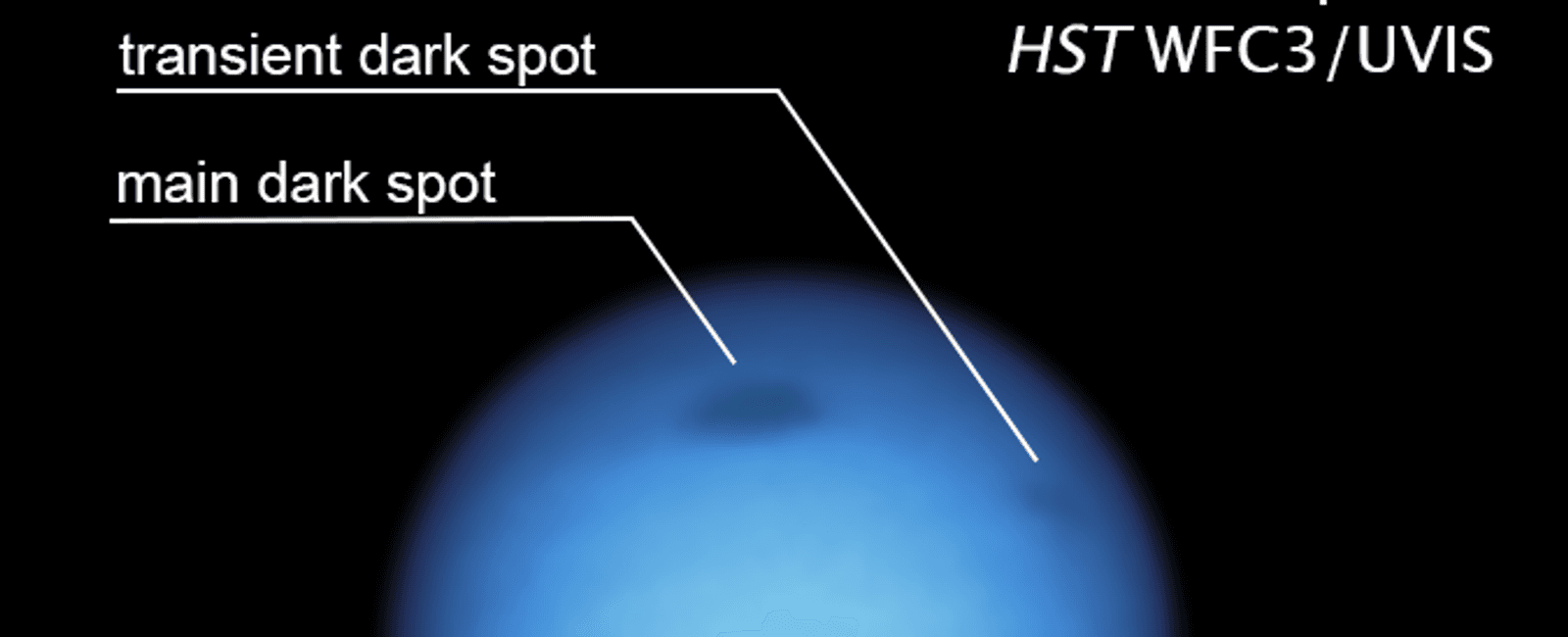 Fierce storms rage on neptune