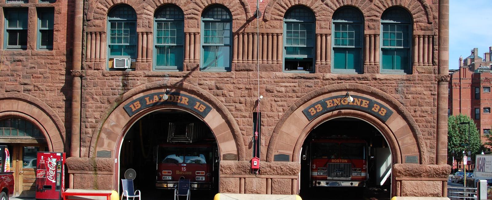 Firehouses have circular stairways originating from the old days when the engines were pulled by horses the horses figured out how to walk up straight staircases