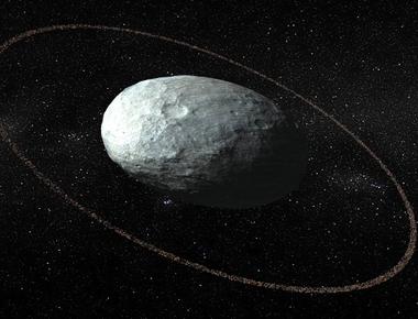 The only kuiper belt object kbo known to have rings is the dwarf planet haumea the rings were discovered in 2017 when they could be seen while haumea passed in front of a star