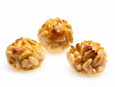 Which nuts are used to make marzipan almonds