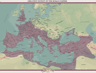 The roman empire was not the largest empire in history it was only the 28th largest