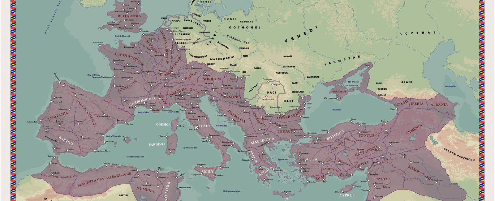 The roman empire was not the largest empire in history it was only the 28th largest