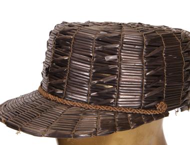 The first baseball caps were made of straw