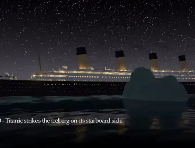 After hitting the iceberg it took 2 hours and 40 minutes for the titanic to fully submerge underwater