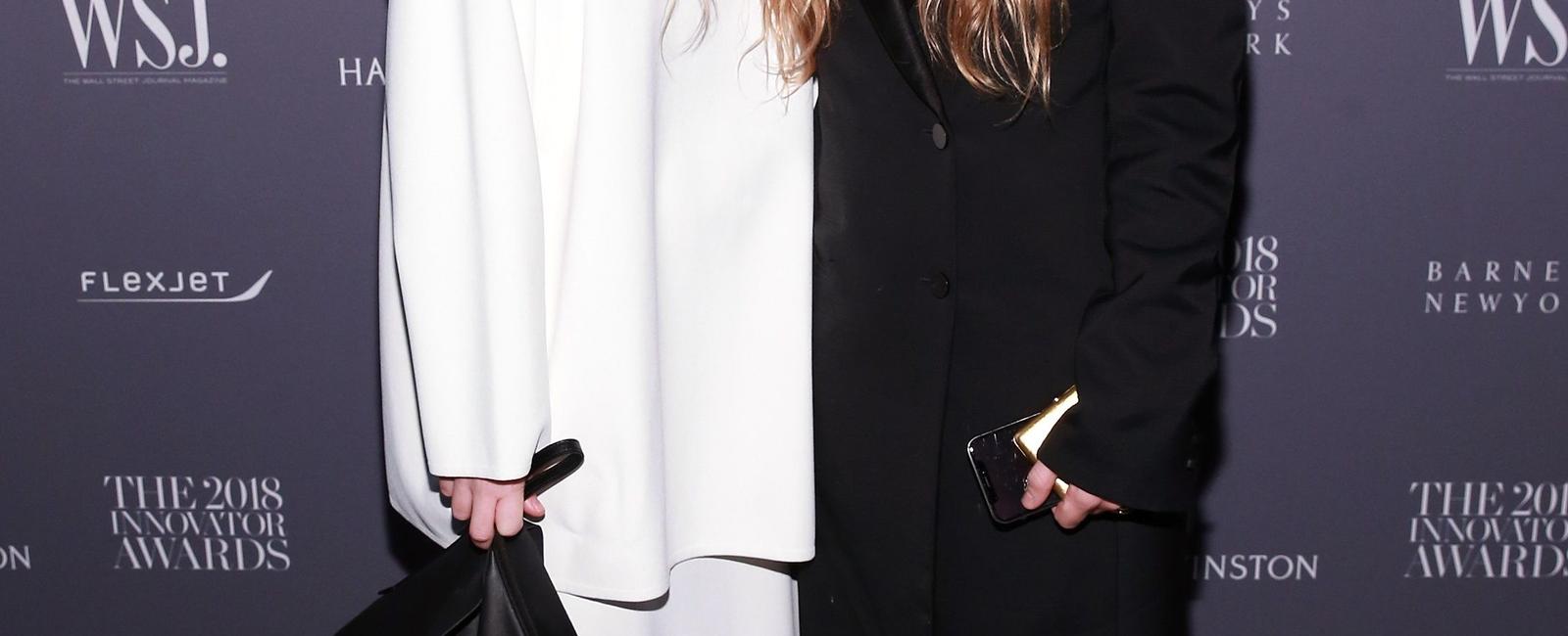 In 2012 mary kate and ashley olsen won the wsj magazine innovator of the year award for their fashion line the row