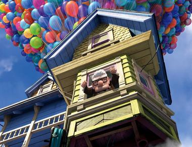 In pixar s movie up the canopy of balloons carrying the house contained 10 297 balloons