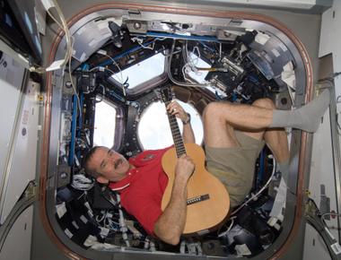 An astronaut released an album with all songs recorded in space