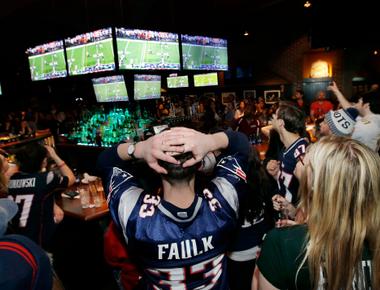 By the american law if you watch nfl matches at a private party then you shouldn t pay an entrance fee and the diagonal of the tv cannot be more than 55 inches