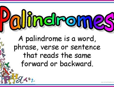 When a word creates another word when spelled backwards it s called a semordnilap which is palindromes backward