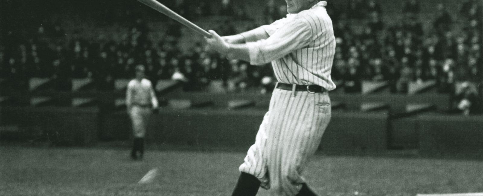 Babe ruth set baseball s career home run record in 1921 when he smacked his 139th homer