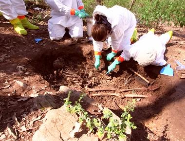 A body farm is a designated place where criminologists and scientists leave human corpses around in order to study how they decay under various conditions