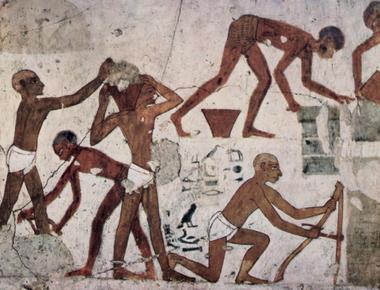 Paid workers built up the pyramids of egypt instead of slaves or prisoners
