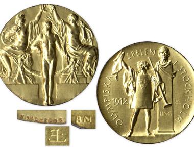 The 1912 olympics was the last time that gold medals were solid gold