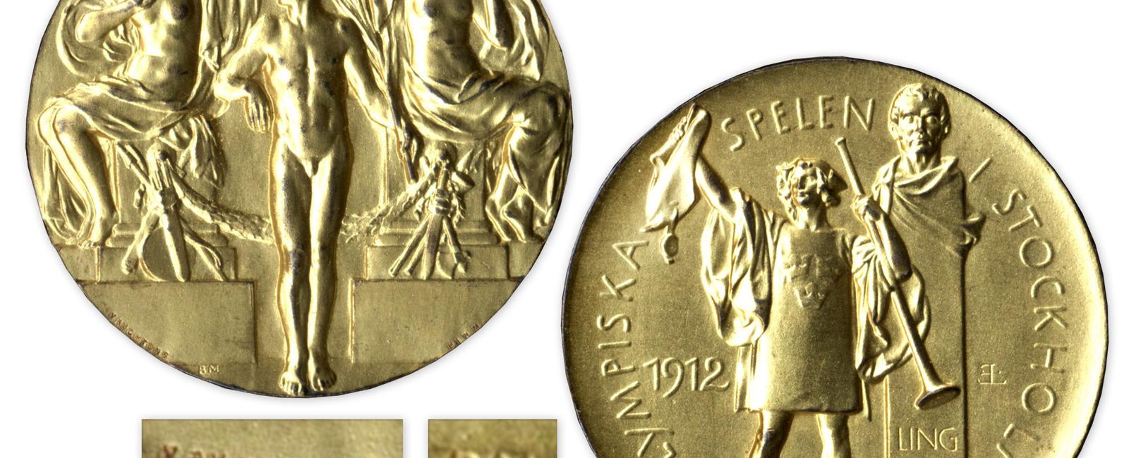 The 1912 olympics was the last time that gold medals were solid gold