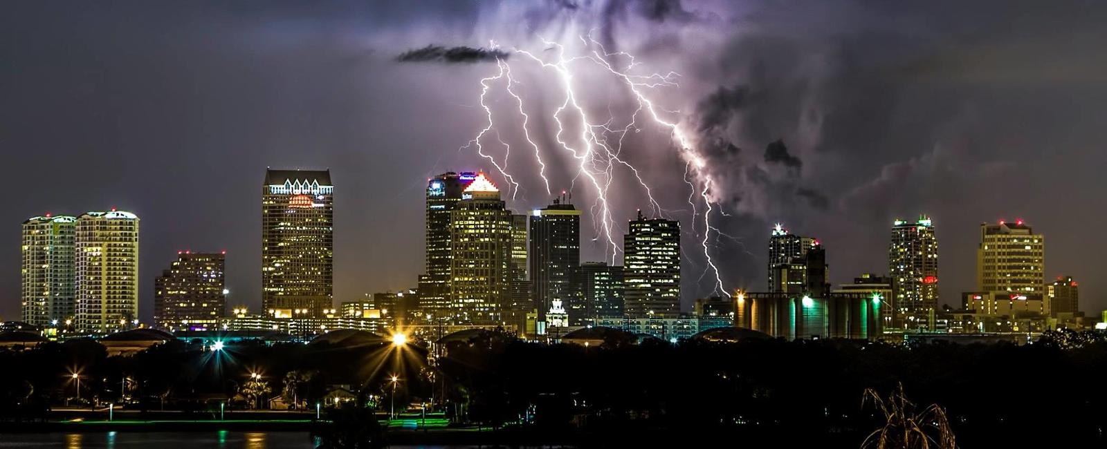 The u s city with the highest rate of lightning strikes per capita is tampa florida