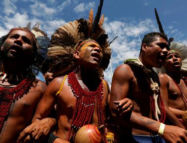 Brazil is home to more than 300 tribes for a total of over 900 000 indigenous people