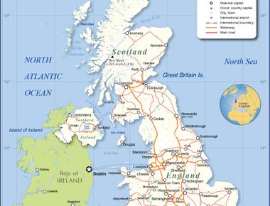 The largest country of the uk is england the smallest country is northern ireland