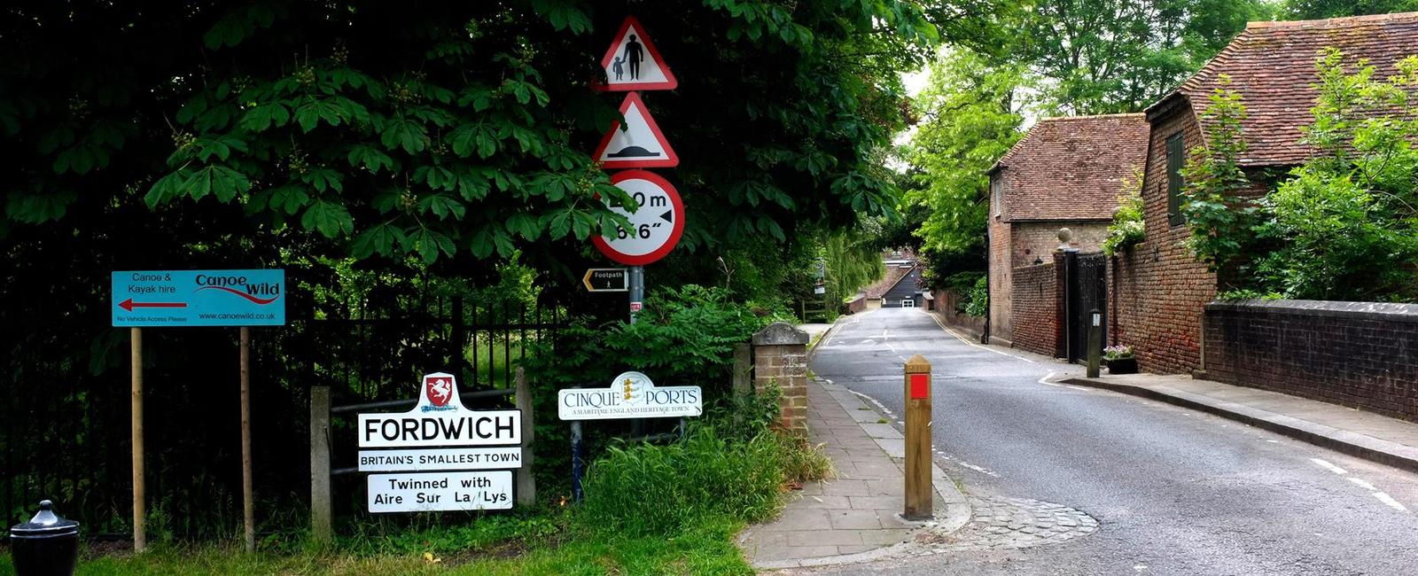 Fordwich is the smallest town in uk it has around 400 residents