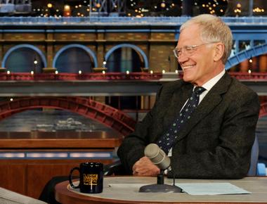 All of david letterman s suits are custom made there are no creases in his suit trousers