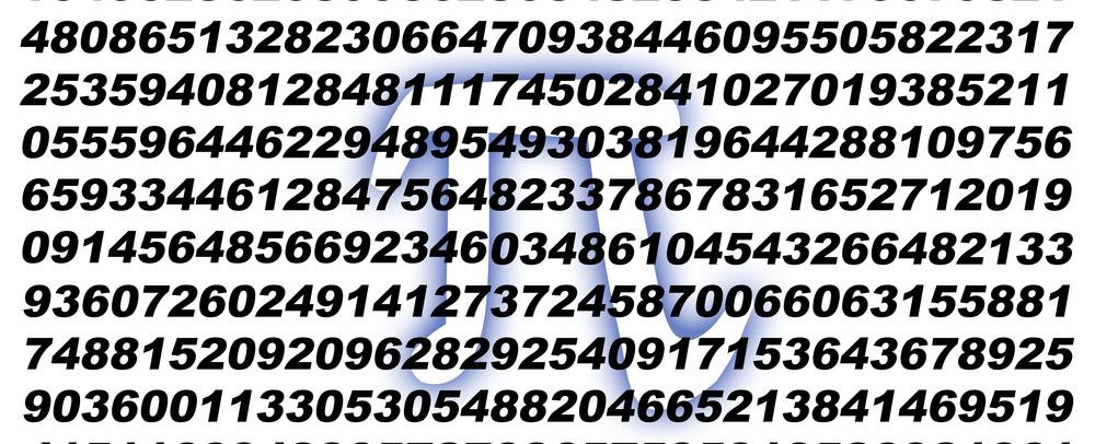 In the 17th century the value of pi was known to 35 decimal places today to 1 2411 trillion