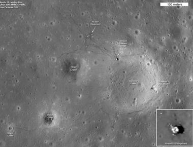 Footprints and tyre tracks left behind by astronauts on the moon will stay there forever as there is no wind to blow them away