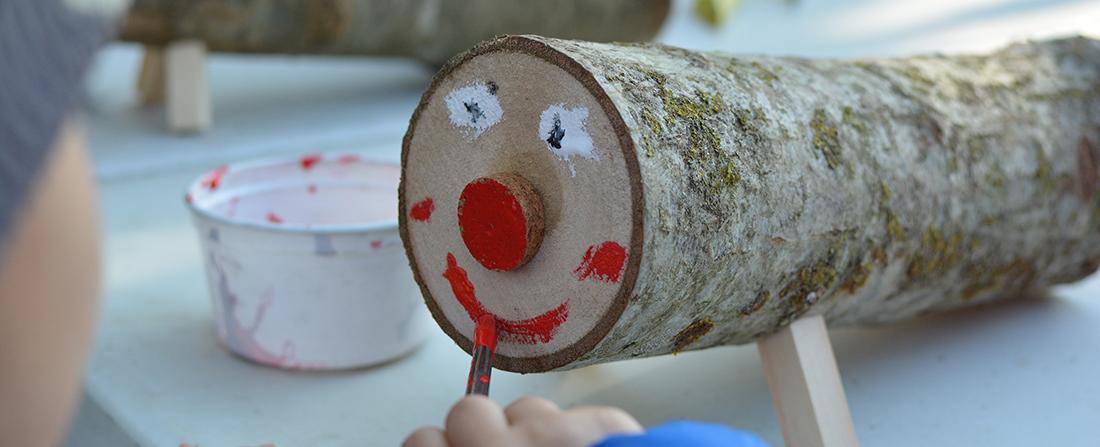 In catalonia spain a smiley faced piece of wood called shitting log poops out the presents in christmas