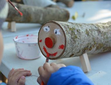 In catalonia spain a smiley faced piece of wood called shitting log poops out the presents in christmas