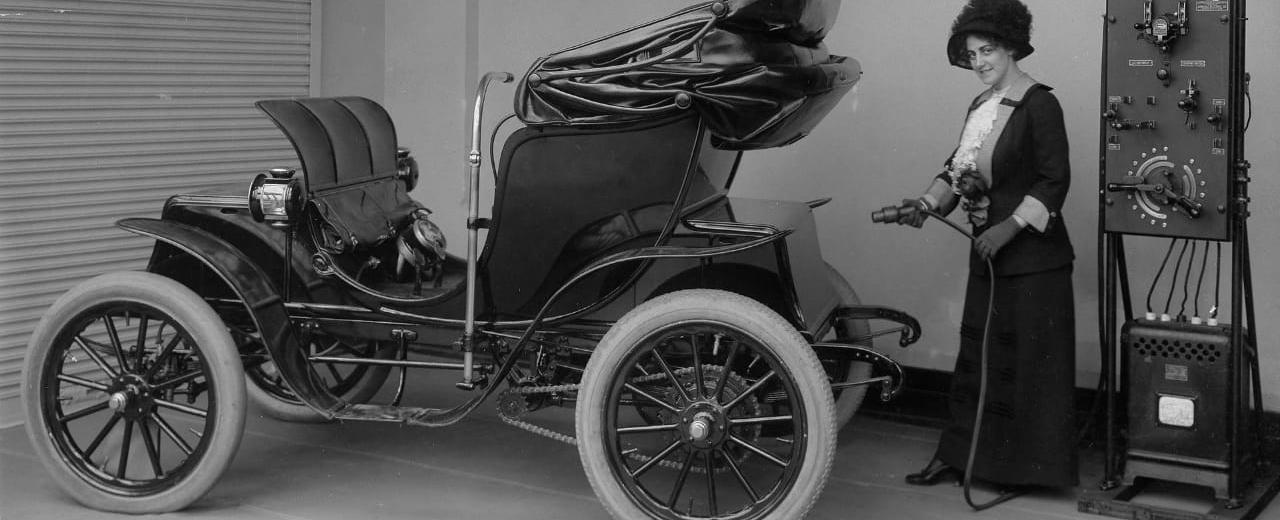 The first electric car was invented at the end of the nineteenth century and it went 65 km h