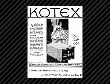 Kotex was first manufactured as bandages during wwi